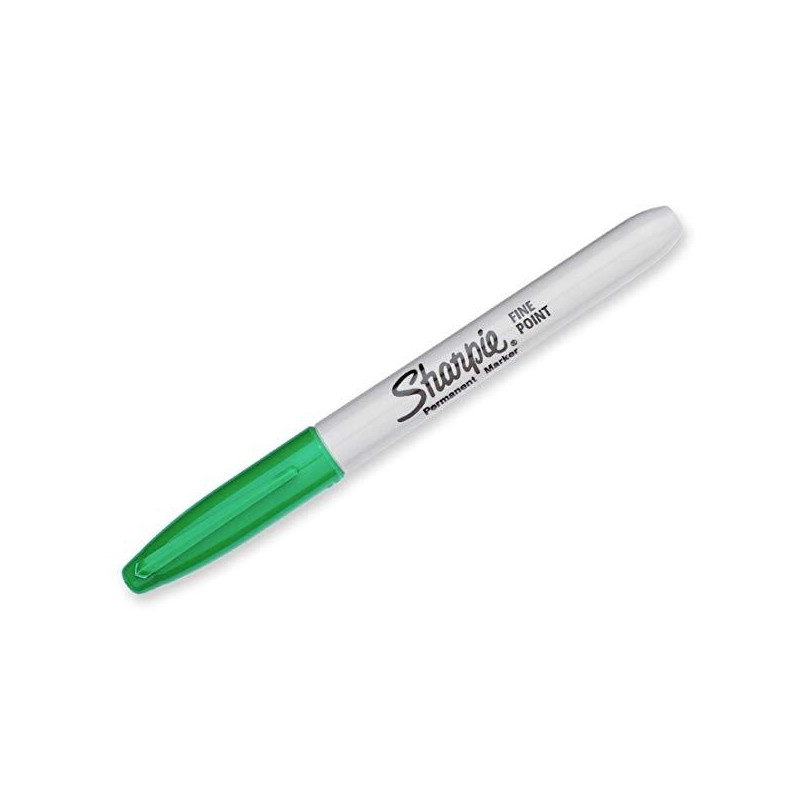 (S0810960) SHARPIE MARCADOR PERMANENTE FINE PUNTA REDONDA 0.9MM VERDE
