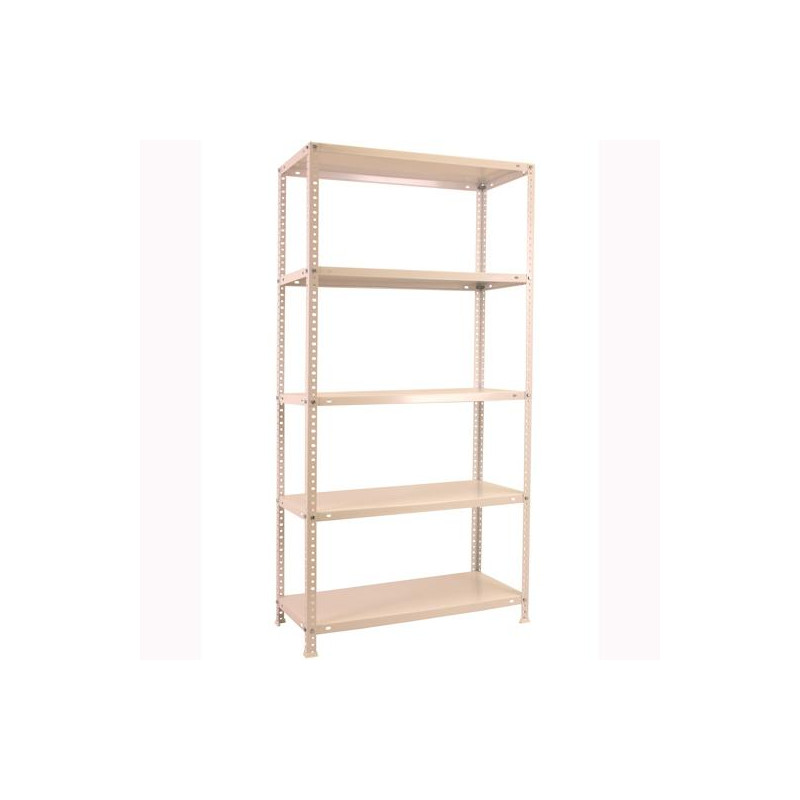 (202100015188045) SIMONRACK KIT ADVANTAGE MINI 5/400 ESTANTERÍA METÁLICA TORNILLOS 5 BALDAS/75KG 180X80X40CM BLANCO