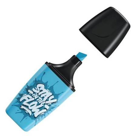 (07/31-10) STABILO MARCADOR FLUORESCENTE BOSS MINI "STAY IN THE FLOW" AZUL CAJA 10 UD