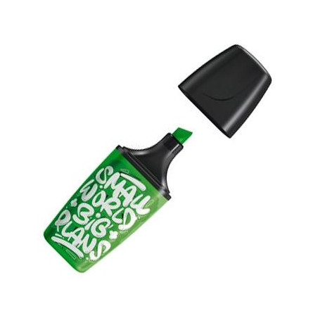 (07/33-10) STABILO MARCADOR FLUORESCENTE BOSS MINI "SMALL WORLD BIG PLANS" VERDE CAJA 10 UD
