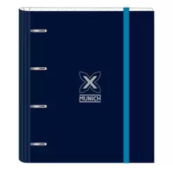 (512474666) SAFTA CARPETA DE ANILLAS 4X35MM C/RECAMBIO 100H A4 T/DURAS CIERRE C/GOMA MUNICH "NAUTIC"