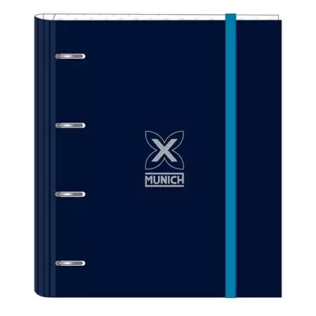 (512474666) SAFTA CARPETA DE ANILLAS 4X35MM C/RECAMBIO 100H A4 T/DURAS CIERRE C/GOMA MUNICH "NAUTIC"