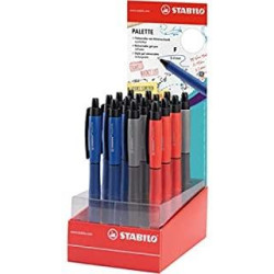 (268/16-01) STABILO BOLÍGRAFO TINTA DE GEL RETRÁCTIL PALETTE FINE SURTIDO EXPOSITOR -16U-