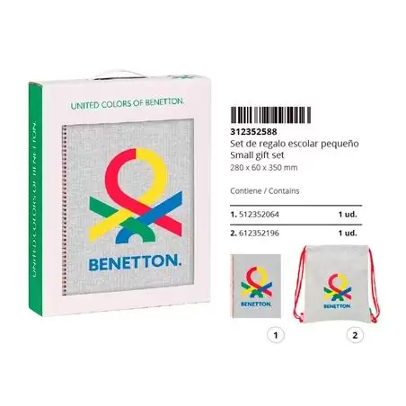 (312352588) SAFTA SET DE REGALO PEQUEÑO BENETTON "POP"
