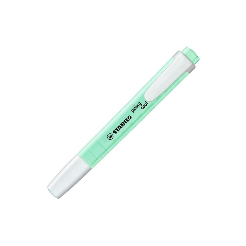 (275/116-8) STABILO MARCADOR FLUORESCENTE SWING COOL PASTEL MENTA CAJA 10 UD