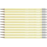 (4908/01-HB) STABILO SWANO LAPIZ GRAFITO CON GOMA PASTEL AMARILLO -12U-