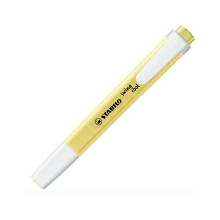 (275/144-8) STABILO MARCADOR FLUORESCENTE SWING COOL PASTEL AMARILLO CAJA 10 UD