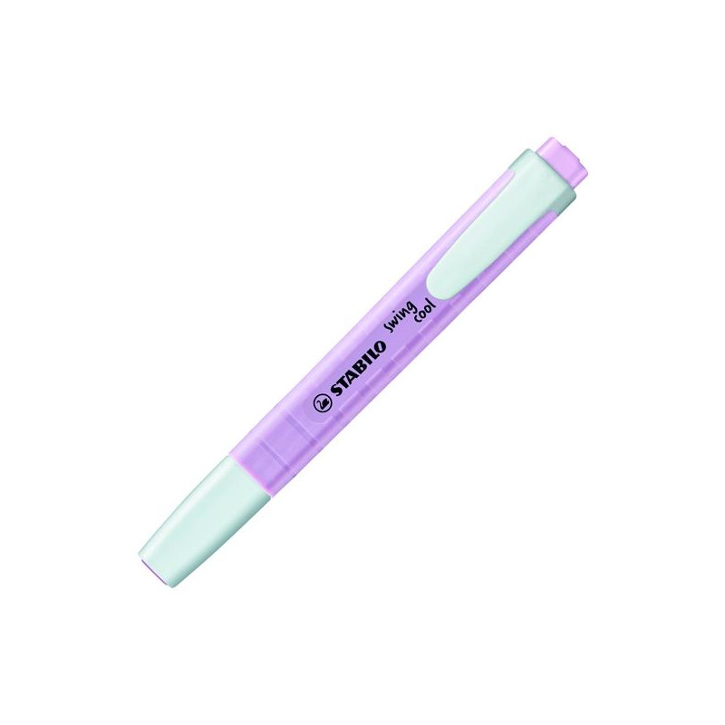 (275/155-8) STABILO MARCADOR FLUORESCENTE SWING COOL PASTEL VIOLETA CAJA 10 UD