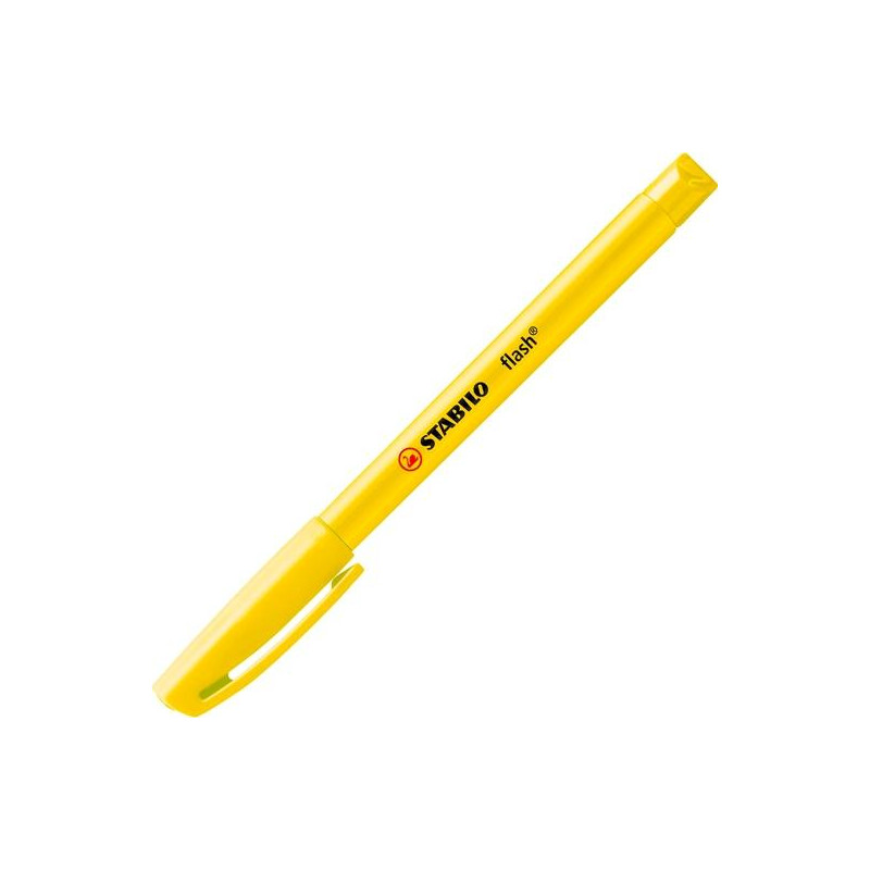 (555/24) STABILO MARCADOR FLUORESCENTE FLASH AMARILLO CAJA 10 UD