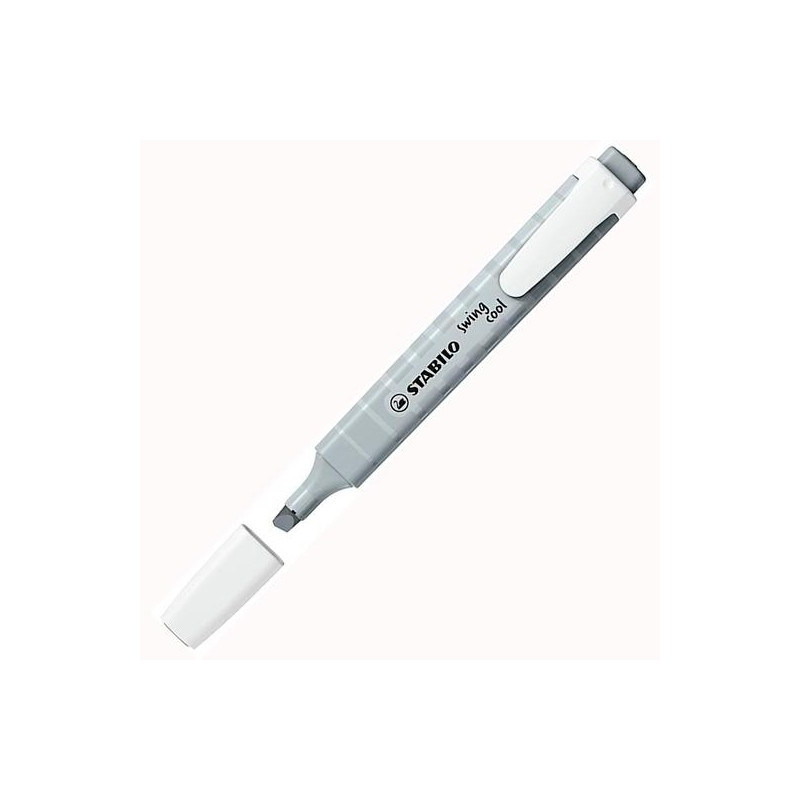 (275/194-8) STABILO MARCADOR FLUORESCENTE SWING COOL PASTEL GRIS POLVORIENTO CAJA 10 UD