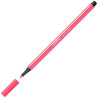 (68/040) STABILO ROTULADOR PEN 68 ROJO FLUORESCENTE CAJA 10 UD