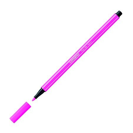 (68/056) STABILO ROTULADOR PEN 68 ROSA FLUORESCENTE CAJA 10 UD