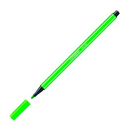 (68/33) STABILO ROTULADOR PEN 68 VERDE CLARO CAJA 10 UD