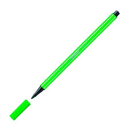 (68/36) STABILO ROTULADOR PEN 68 VERDE CAJA 10 UD