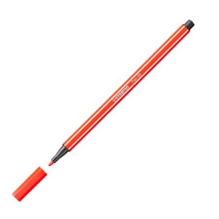 (68/40) STABILO ROTULADOR PEN 68 ROJO CAJA 10 UD