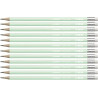 (4908/02-HB) STABILO SWANO LAPIZ GRAFITO CON GOMA PASTEL VERDE -12U-