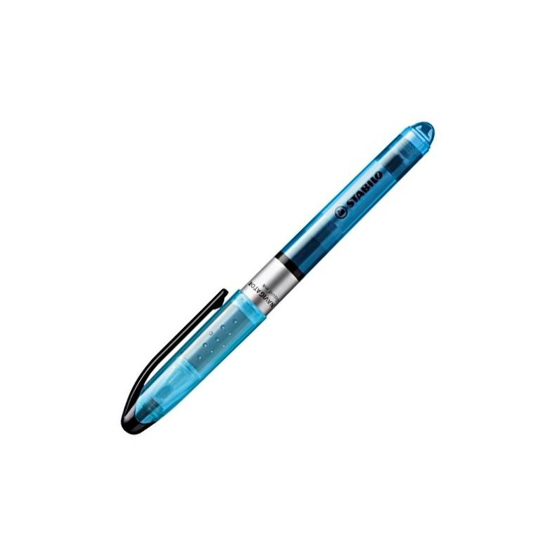(545/31) STABILO MARCADOR FLUORESCENTE NAVIGATOR AZUL CAJA 10 UD