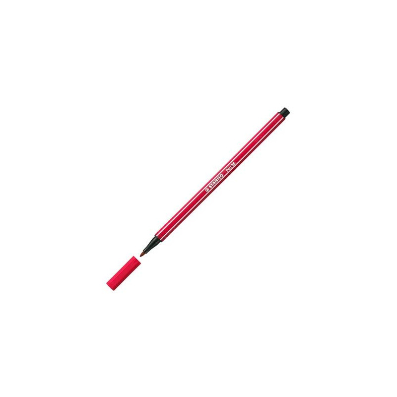 (68/50) STABILO ROTULADOR PEN 68 ROJO OSCURO CAJA 10 UD