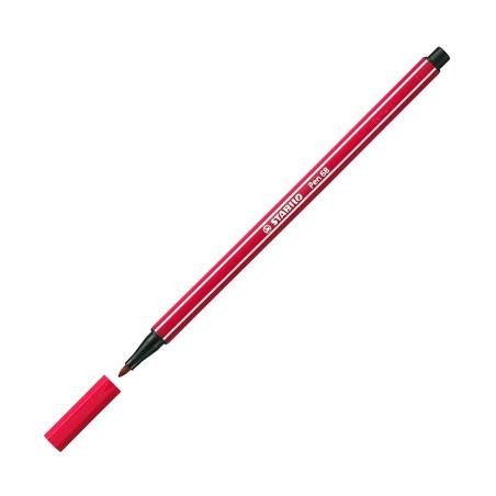 (68/50) STABILO ROTULADOR PEN 68 ROJO OSCURO CAJA 10 UD
