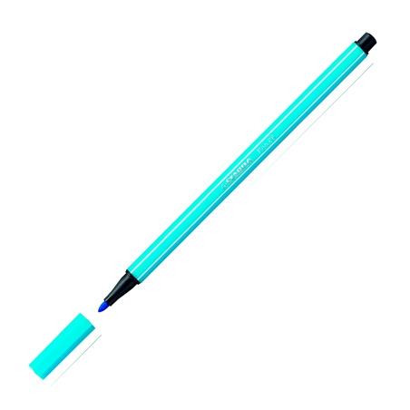 (68/57) STABILO ROTULADOR PEN 68 AZUL CELESTE CAJA 10 UD