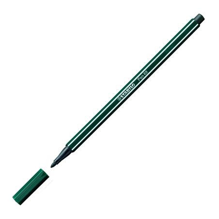 (68/63) STABILO ROTULADOR PEN 68 VERDE TIERRA CAJA 10 UD