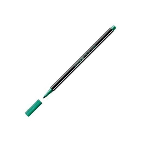(68/836) STABILO ROTULADOR PEN 68 METALLIC VERDE METÁLICO CAJA 10 UD