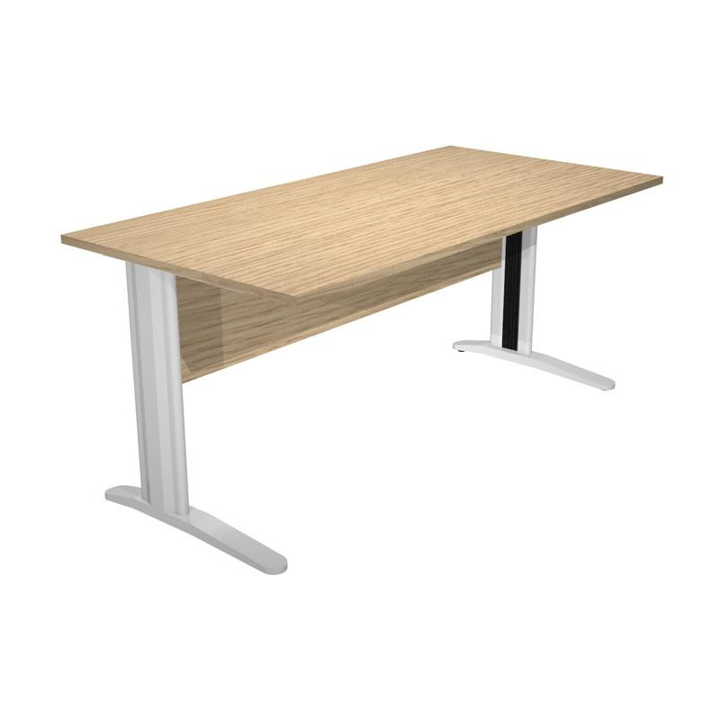 (003-C+30511) ARTEXPORT MESA ESCRITORIO PRESTO 160 CON PATAS DE METAL TABLERO 22MM ROBLE