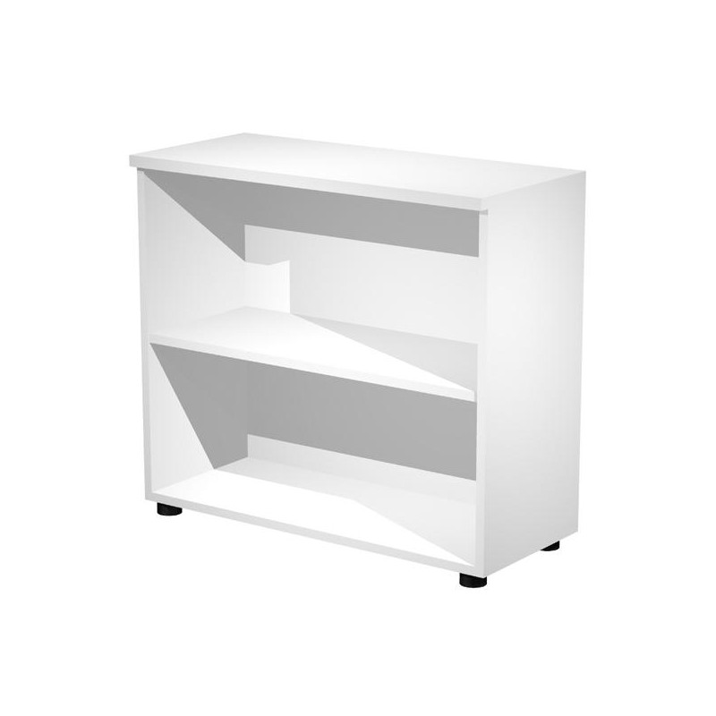 (030-3) ARTEXPORT ESTANTERÍA BAJA PRESTO ABIERTA 1 ESTANTE 22MM REGULABLE CON TRASERA BLANCO