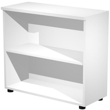 (030-3) ARTEXPORT ESTANTERÍA BAJA PRESTO ABIERTA 1 ESTANTE 22MM REGULABLE CON TRASERA BLANCO