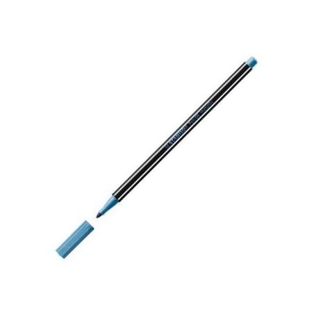 (68/841) STABILO ROTULADOR PEN 68 METALLIC AZUL METÁLICO CAJA 10 UD