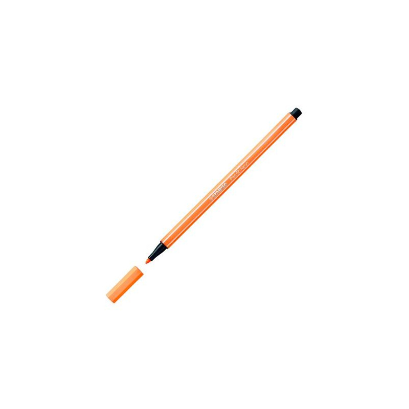 (68/054) STABILO ROTULADOR PEN 68 NARANJA FLUORESCENTE CAJA 10 UD