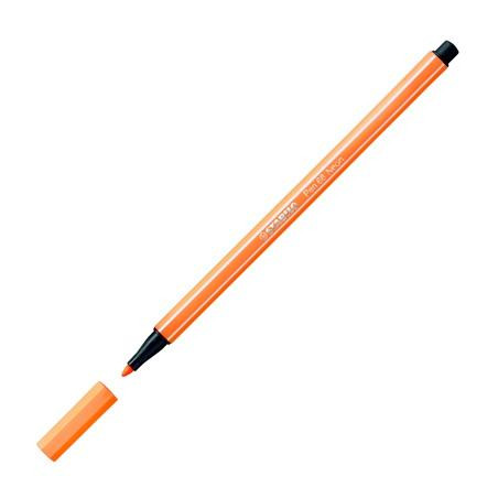 (68/054) STABILO ROTULADOR PEN 68 NARANJA FLUORESCENTE CAJA 10 UD
