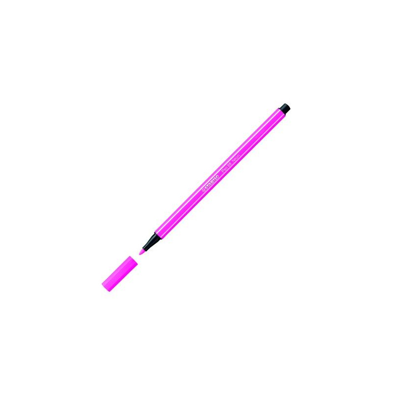 (68/056) STABILO ROTULADOR PEN 68 ROSA FLUORESCENTE CAJA 10 UD