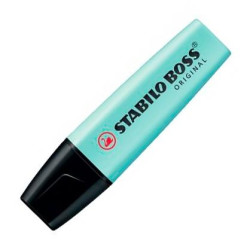 (70/113) STABILO MARCADOR FLUORESCENTE BOSSW ORIGINAL TURQUESA PASTEL