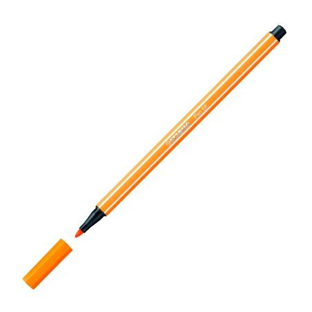 (68/54) STABILO ROTULADOR PEN 68 NARANJA CAJA 10 UD