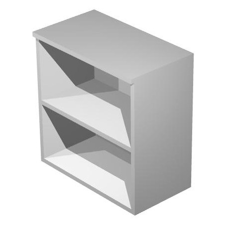 (030-9) ARTEXPORT ESTANTERÍA BAJA PRESTO ABIERTA 1 ESTANTE 22MM REGULABLE CON TRASERA GRIS