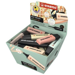 (70/30-2-3) STABILO MARCADOR BOSS ORIGINAL NATURECOLORS SURTIDOS EXPOSITOR CESTA DE CARTÓN 30 UD
