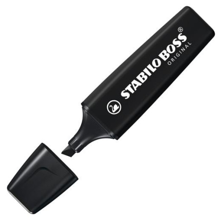 (70/46) STABILO MARCADOR BOSS ORIGINAL NATURECOLORS NEGRO