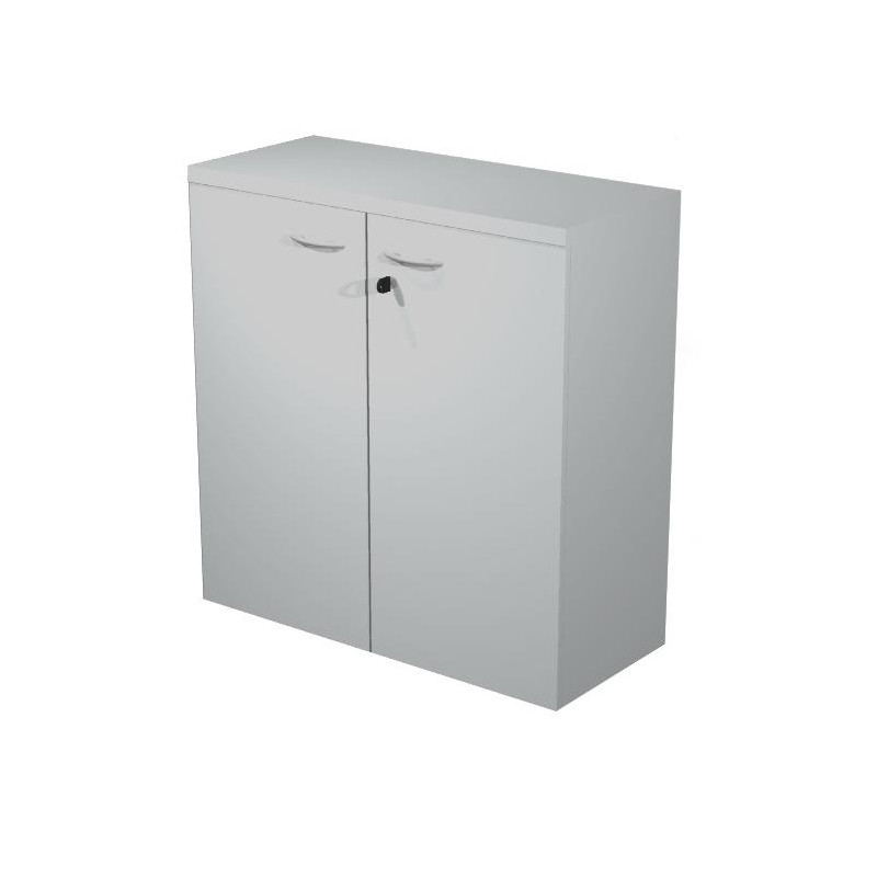 (030PM-9) ARTEXPORT ARMARIO BAJO PRESTO CON PUERTAS 1 ESTANTE 22MM REGULABLE CON TRASERA GRIS