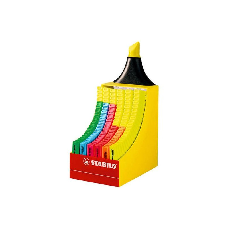 (70/120-2) STABILO MARCADOR FLUORESCENTE BOSS ORIGINAL C/SURTIDOS EXPOSITOR 120 UD