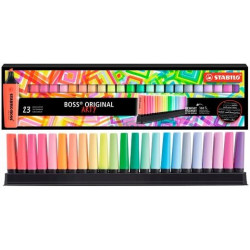 (7023/01-5-20) STABILO MARCADOR BOSS ORIGINAL ARTY COLORES SURTIDOS SET ESCRITORIO 23 UD