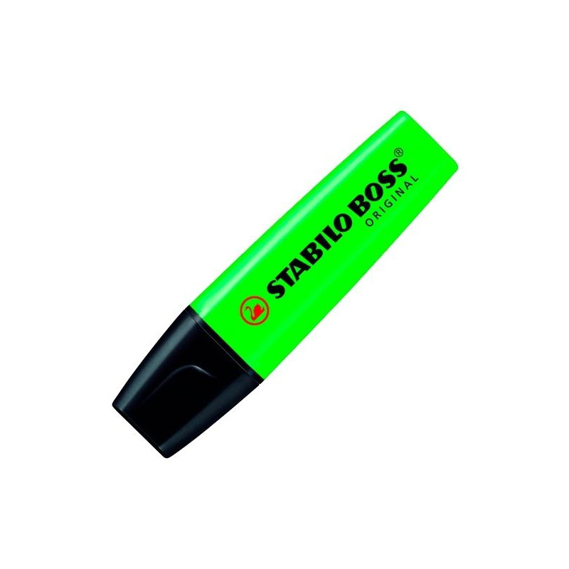 (70/33) STABILO MARCADOR FLUORESCENTE BOSS ORIGINAL VERDE