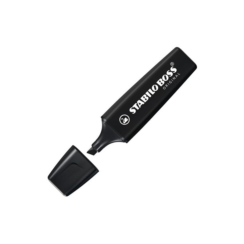 (70/46) STABILO MARCADOR BOSS ORIGINAL NATURECOLORS NEGRO