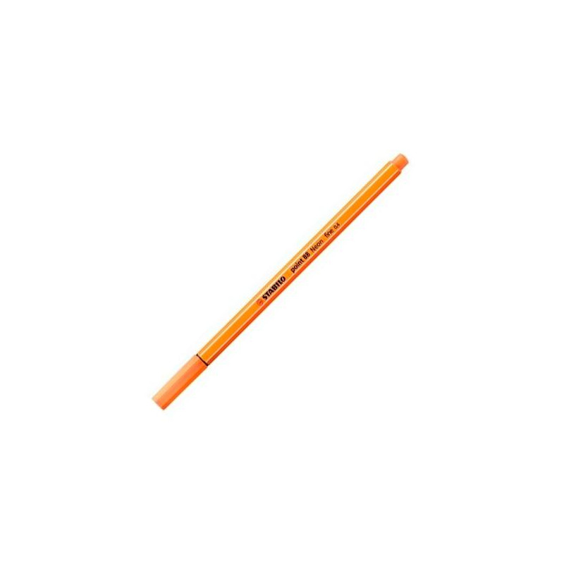 (88/054) STABILO ROTULADOR POINT 88 NARANJA NEÓN CAJA 10 UD