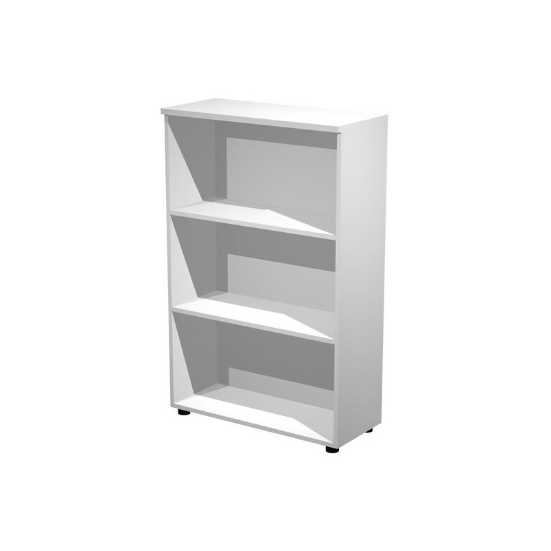 (035-3) ARTEXPORT ESTANTERÍA MEDIA PRESTO ABIERTA 2 ESTANTES 22MM REGULABLES CON TRASERA BLANCO