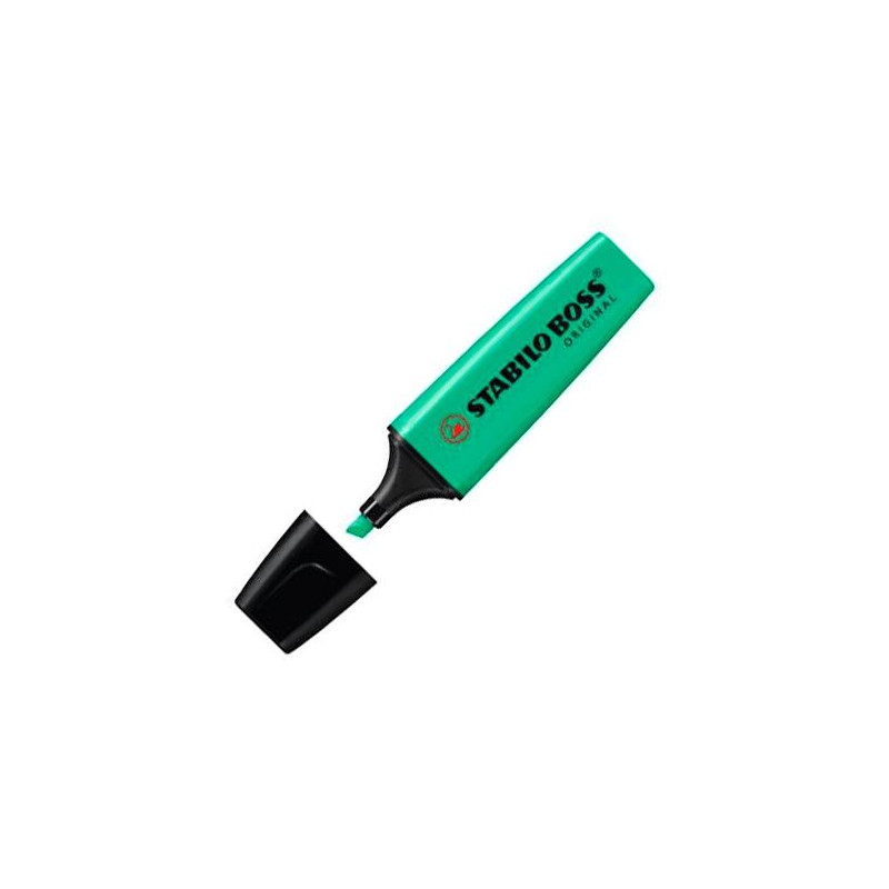 (70/51) STABILO MARCADOR FLUORESCENTE BOSS ORIGINAL AZUL TURQUÍ