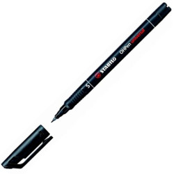 (841/46) STABILO MARCADOR PERMANENTE OHPEN UNIVERSAL PUNTA SUPER FINA 0.4MM NEGRO CAJA 10 UD