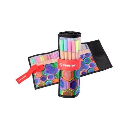(8825-071-20) STABILO ROTULADORES POINT 88 ARTY LINE C/SURTIDOS ESTUCHE ROLLERSET 25 UD