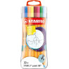 (8830-4) STABILO PEN 88 SLEEVE COLORES SURTIDOS ESTUCHE DE PLÁSTICO 30 UD