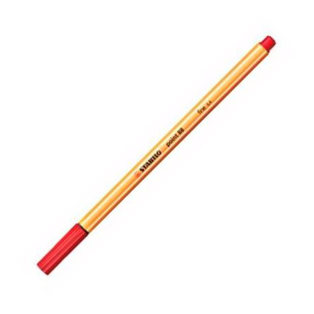 (88/40) STABILO ROTULADOR POINT 88 ROJO CAJA 10 UD